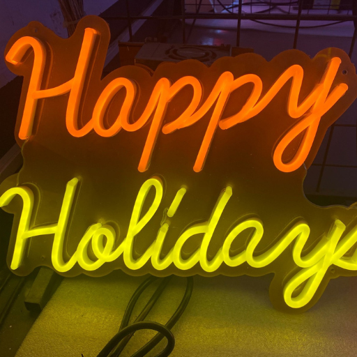 Happy Holidays Neon Sign