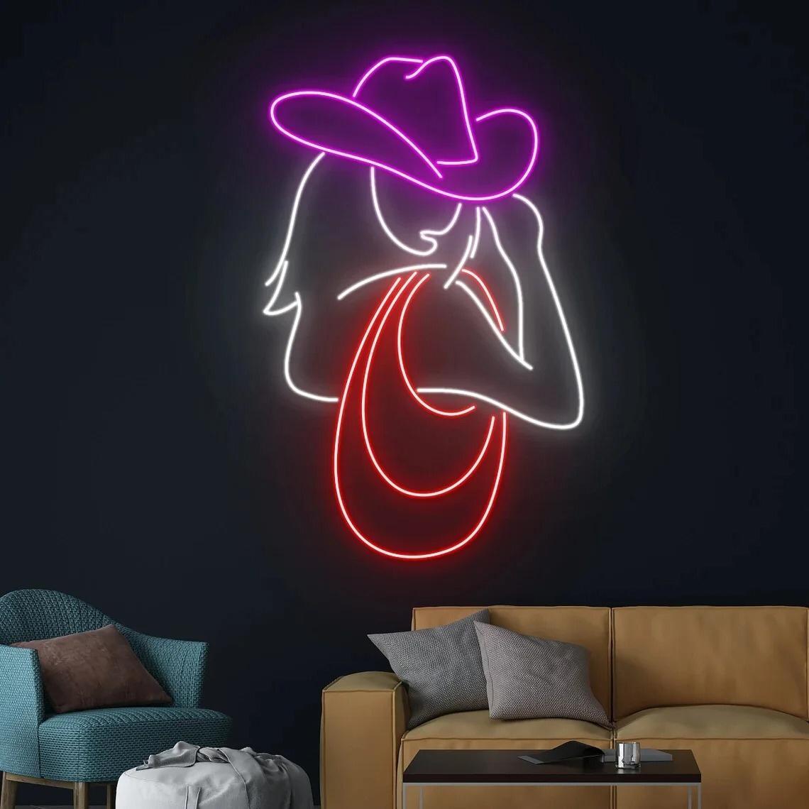 Cow Girl Neon Sign