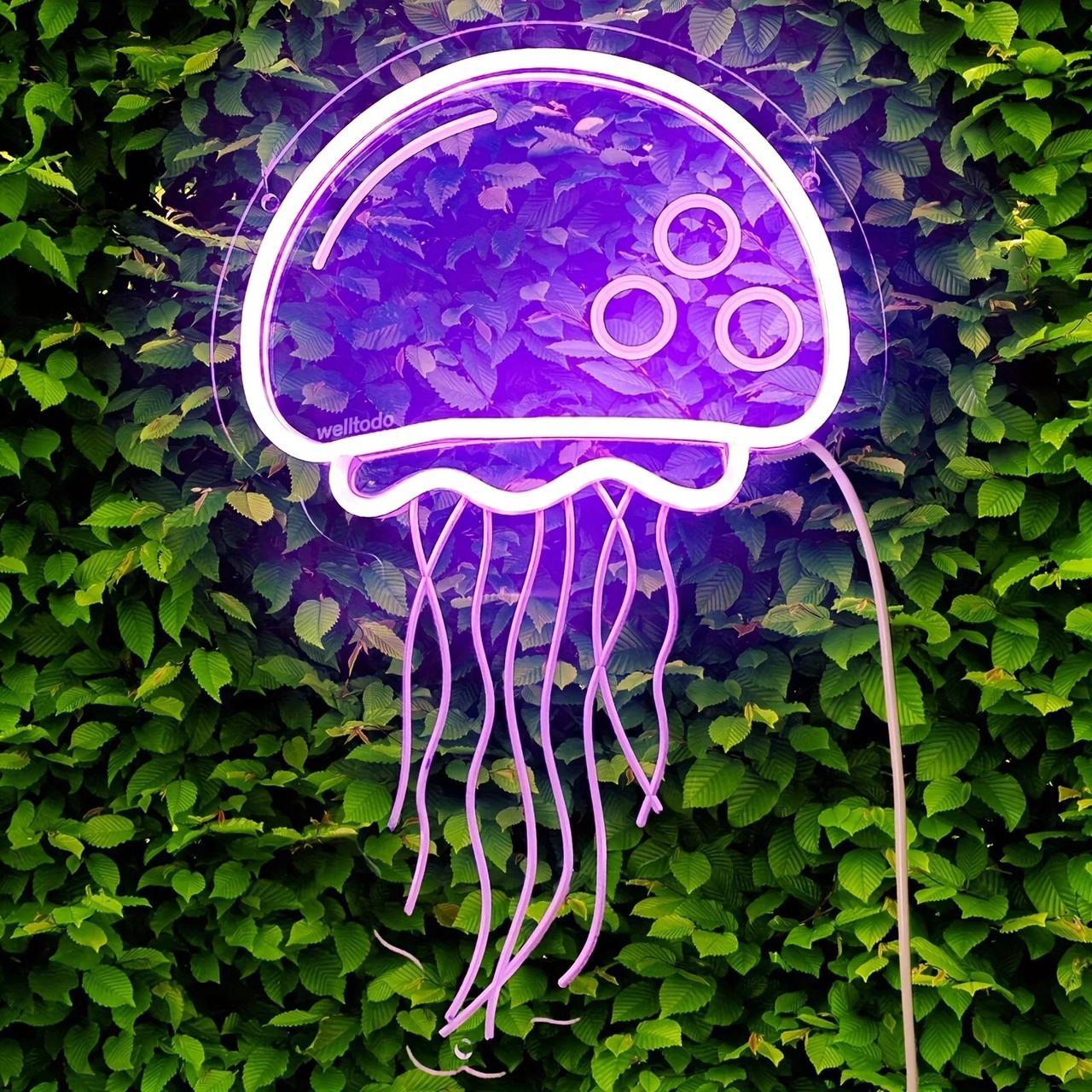 Jellyfish Neon Sign