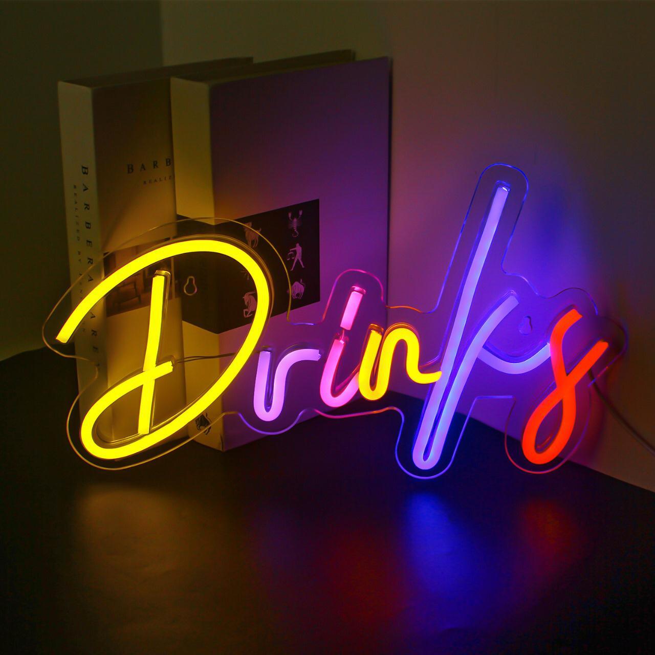 Drinks Neon Sign