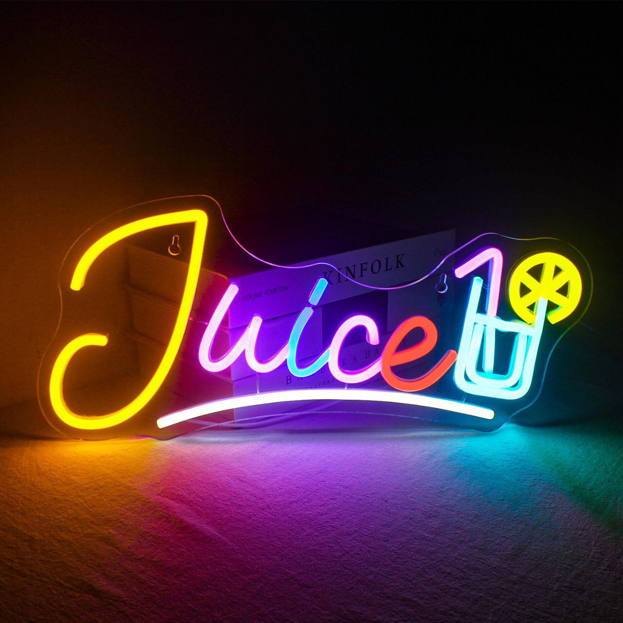 Juice Neon Sign