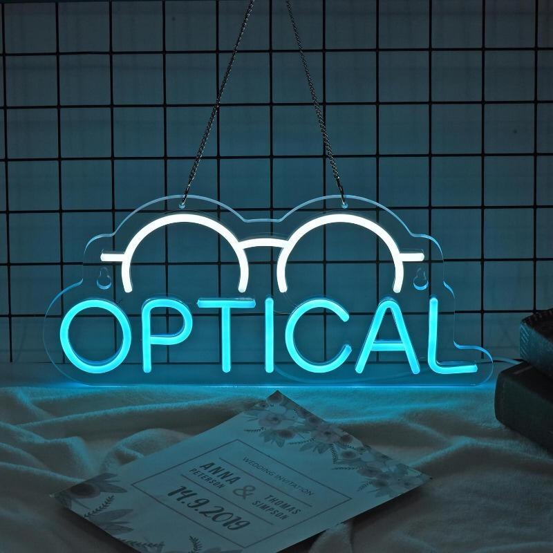 Optical Glasses Neon Sign