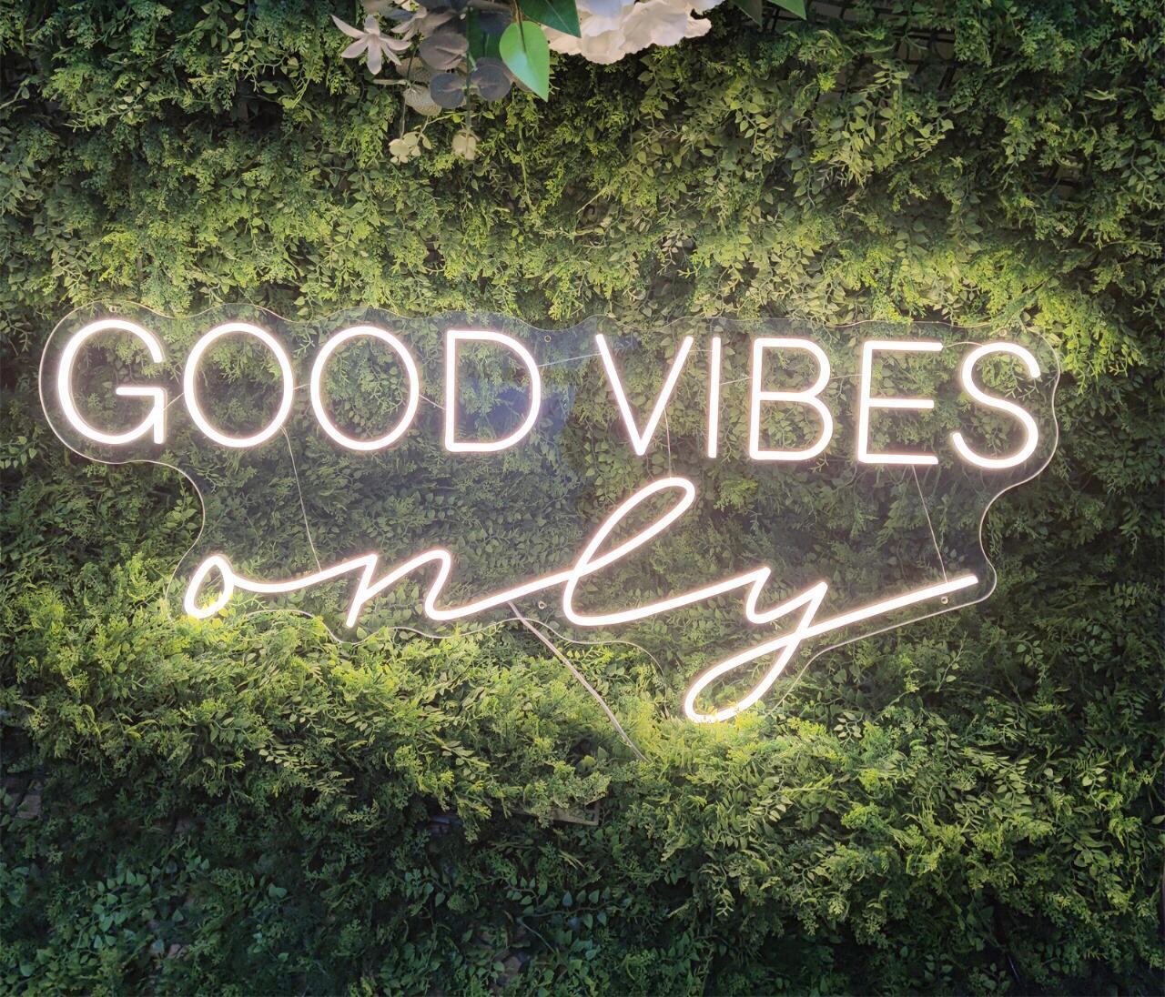 Good Vibes Only Neon Sign